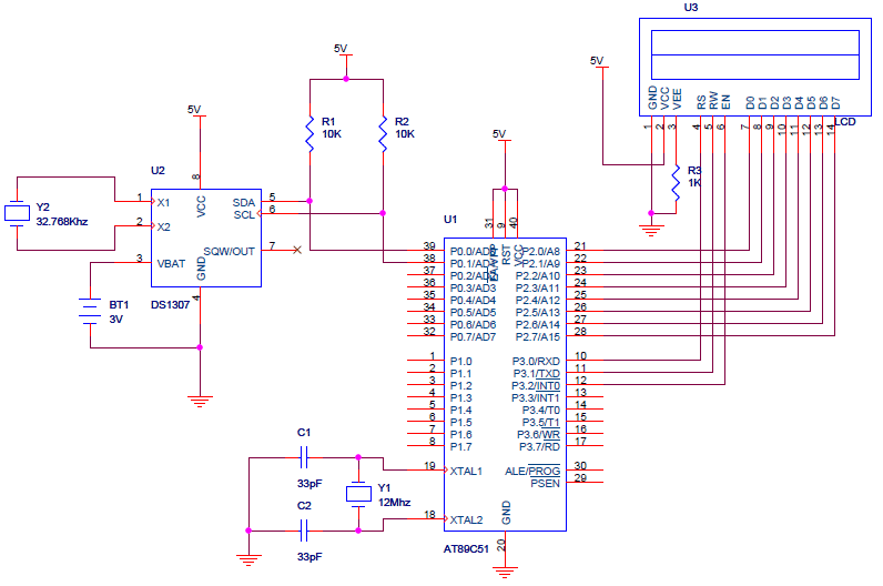 8051 circuit diagram. code and circuit diagram.